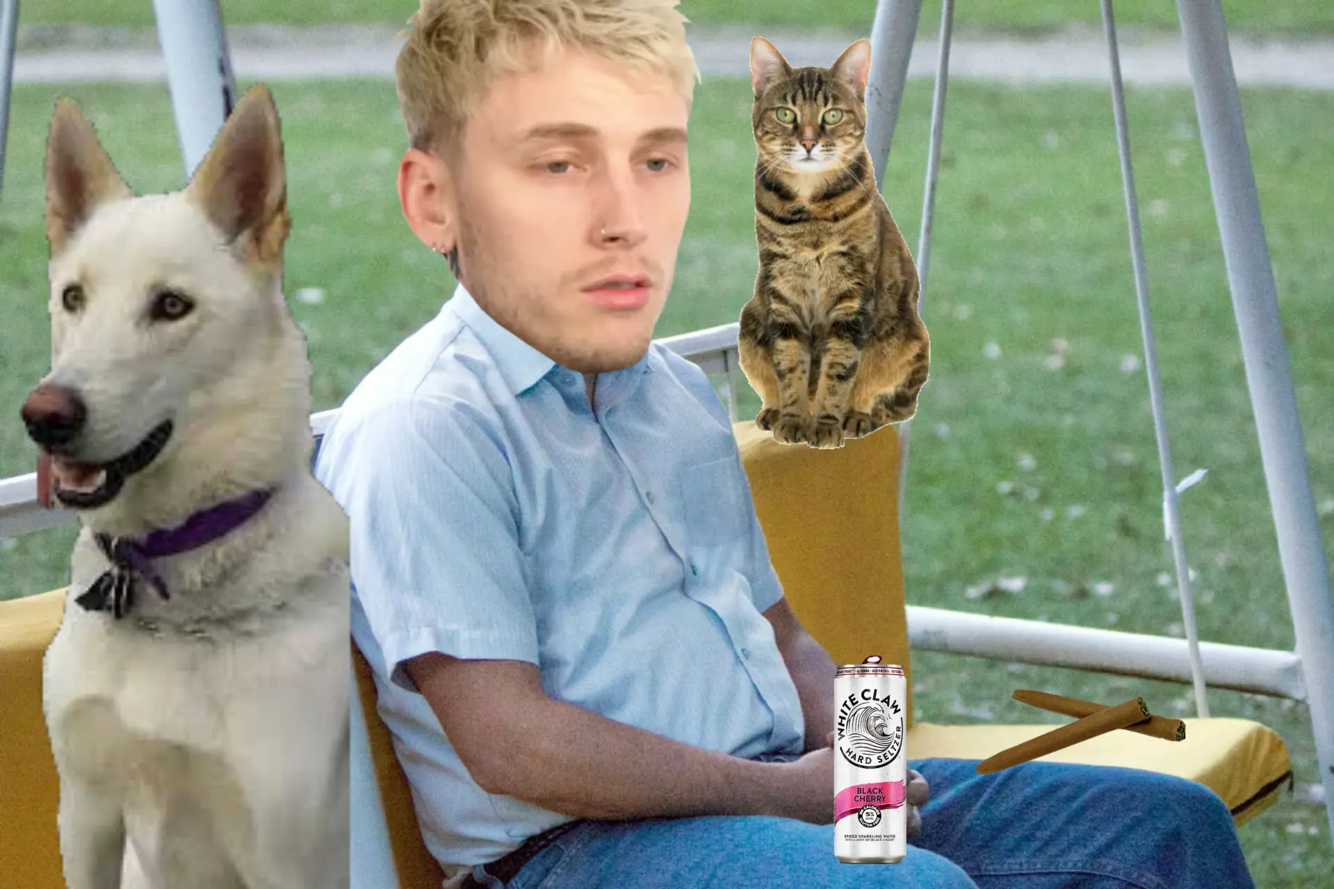 Meme image, titled: '#piñatafarms 
#machinegunkelly ', by user: elplaga357