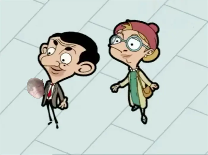 Mr Bean choosing a film with Irma meme | image tagged in memes | made with Piñata Farms meme generator