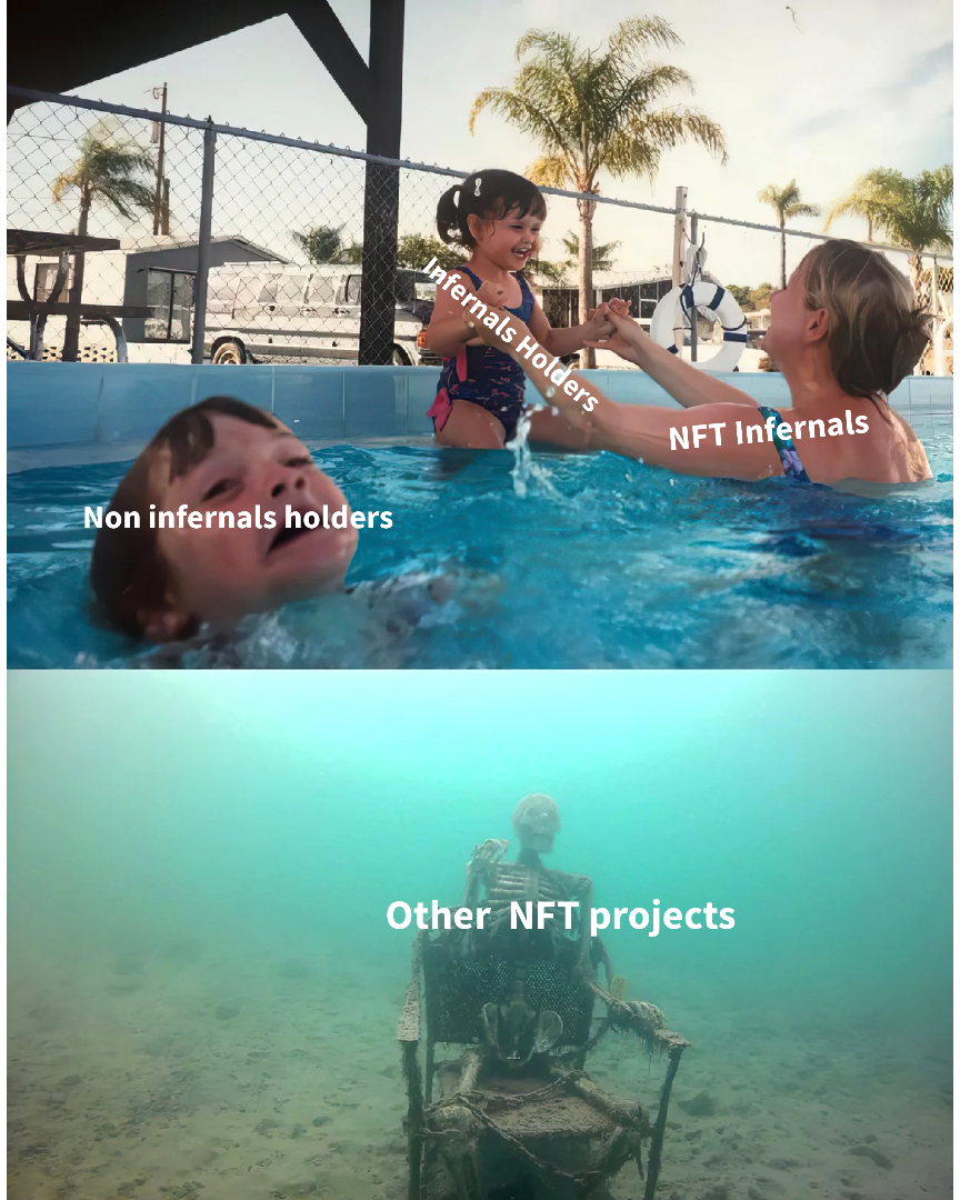 swimming pool nightmare meme | image tagged in memes | made with Piñata Farms meme generator