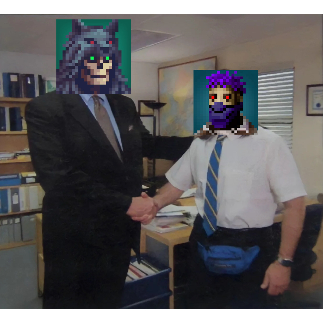 Micheal Scott shaking hands meme | image tagged in memes | made with Piñata Farms meme generator