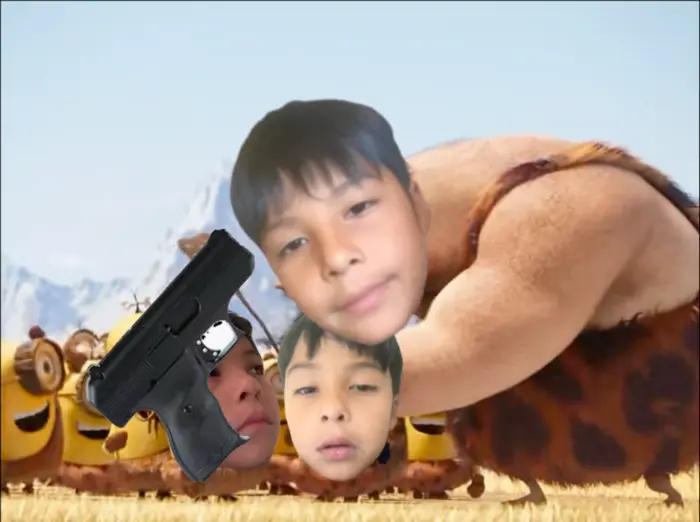 minions give a bad advice to the caveman meme | image tagged in memes | made with Piñata Farms meme generator