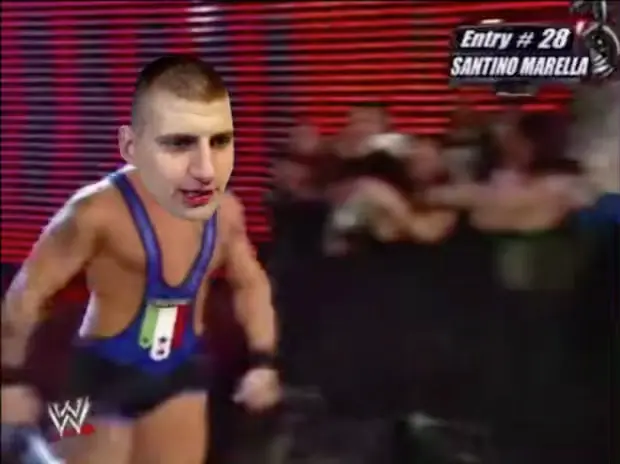 Santino Marella entrance meme | #No Championships | image tagged in memes: no | made with Piñata Farms meme generator