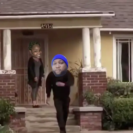 Man running from house meme | GODDAMUDD DA CAR ROLLIN | image tagged in memes | made with Piñata Farms meme generator