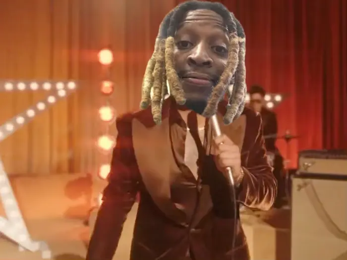 Bruno Mars, Anderson .Paak, Silk Sonic - Smokin Out The Window meme | image tagged in memes | made with Piñata Farms meme generator