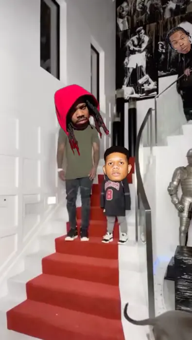 Party on the stairs meme | image tagged in memes | made with Piñata Farms meme generator