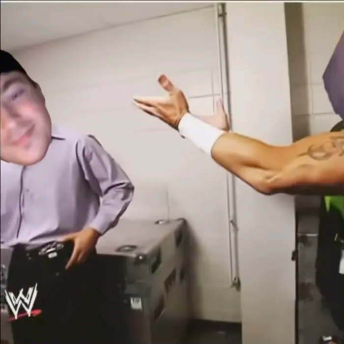 Shawn Michaels  can't calm down meme | image tagged in memes | made with Piñata Farms meme generator