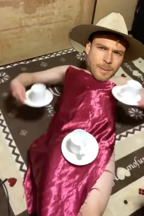 The man takes off his blanket away and wishes Merry Christmas meme | image tagged in memes | made with Piñata Farms meme generator