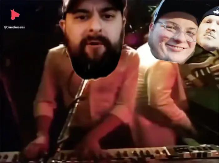 Toto - Hold The Line meme | image tagged in memes | made with Piñata Farms meme generator