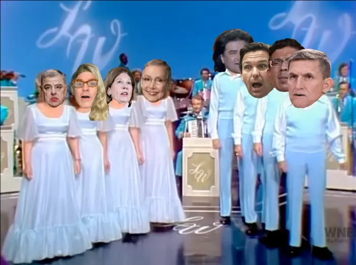 Good Night, Adios, Au Revior, Auf Wiedersehen" - Lawrence Welk meme | image tagged in memes | made with Piñata Farms meme generator