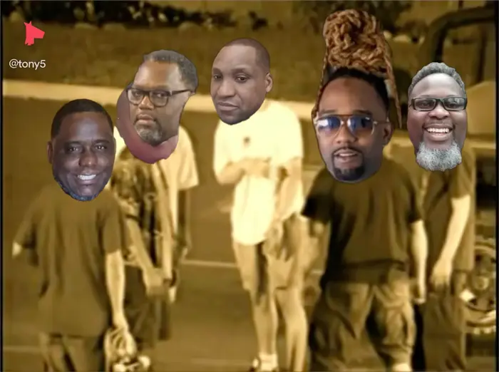 Mike Vallely Fights 4 Guys meme | image tagged in memes | made with Piñata Farms meme generator