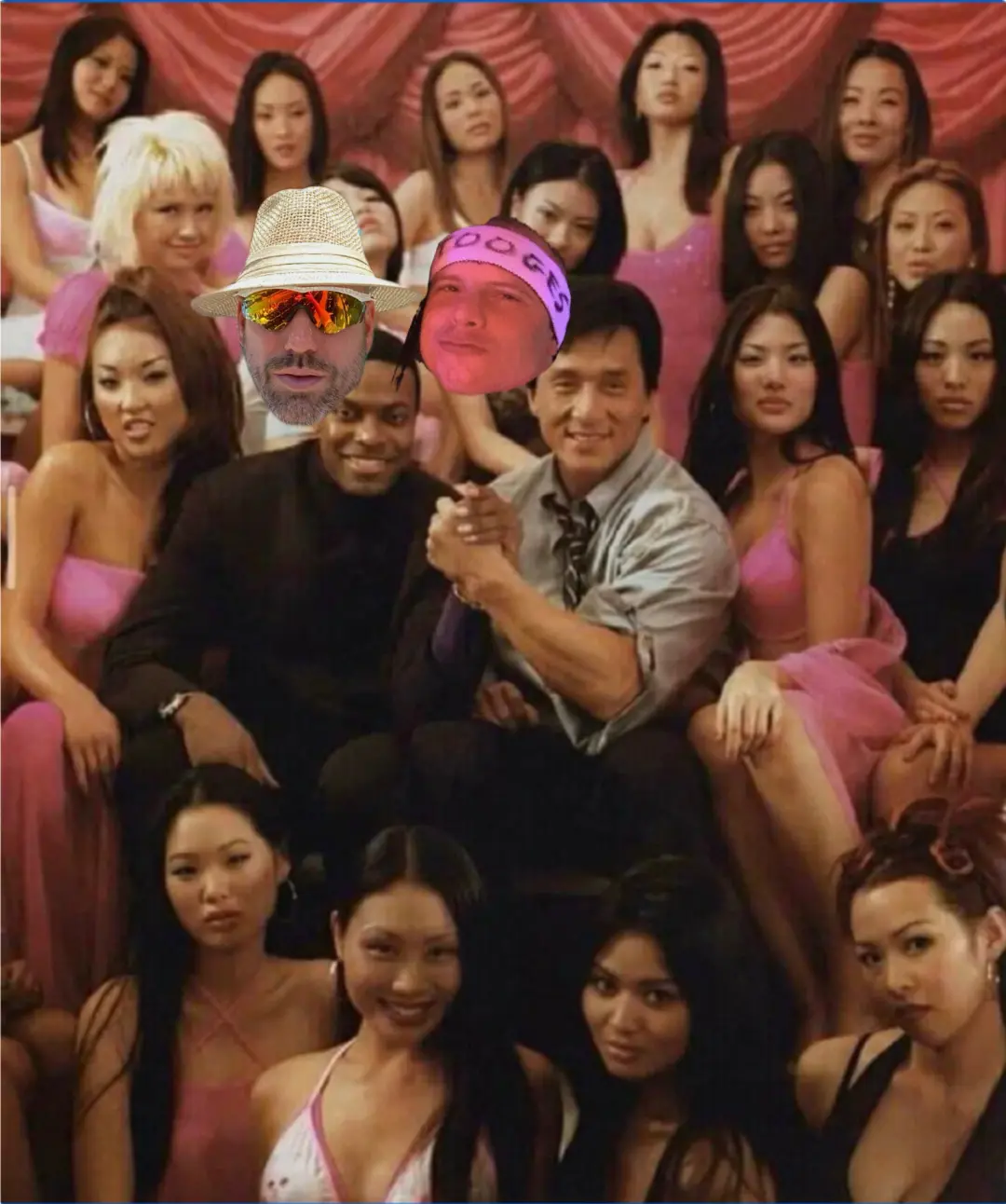 Jackie Chan and Chris Tucker meme | image tagged in memes | made with Piñata Farms meme generator