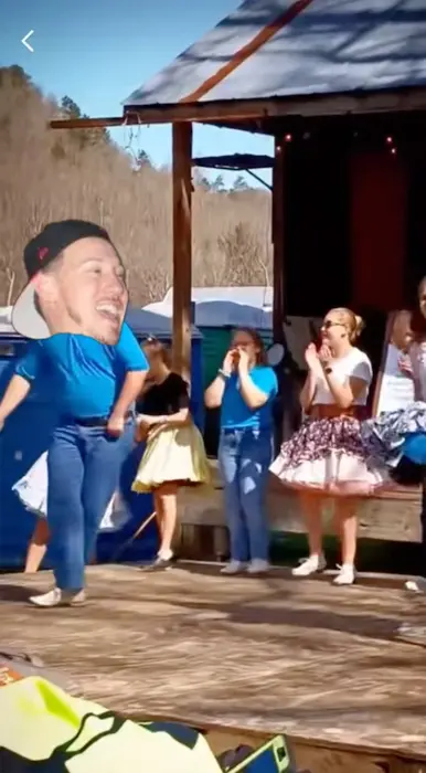 Blue shirt footwork meme | image tagged in memes | made with Piñata Farms meme generator