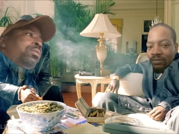 Belly movie - DMX and the Plug meme | image tagged in memes | made with Piñata Farms meme generator