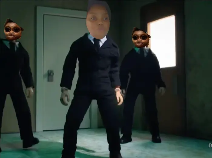 Neo's New Skills - Robot Chicken meme | image tagged in memes | made with Piñata Farms meme generator