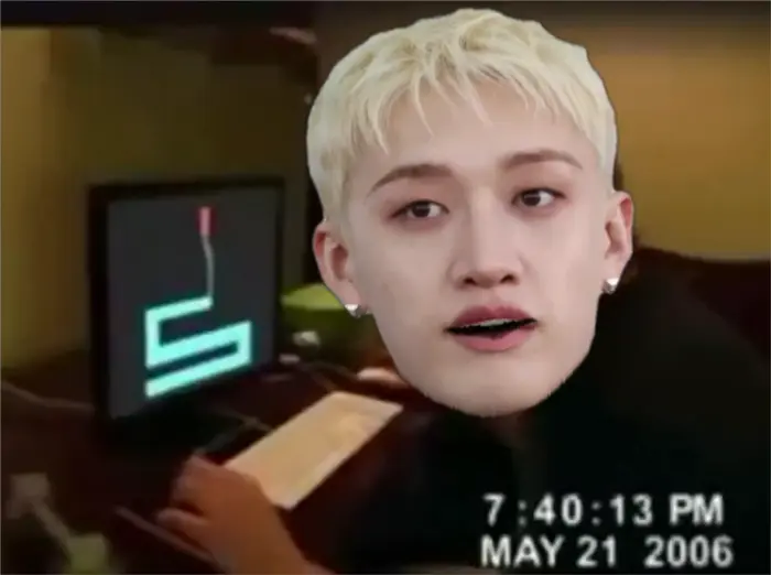dude break the computer meme | Bang Chan Scare Prank #Kpop | image tagged in memes: kpop | made with Piñata Farms meme generator