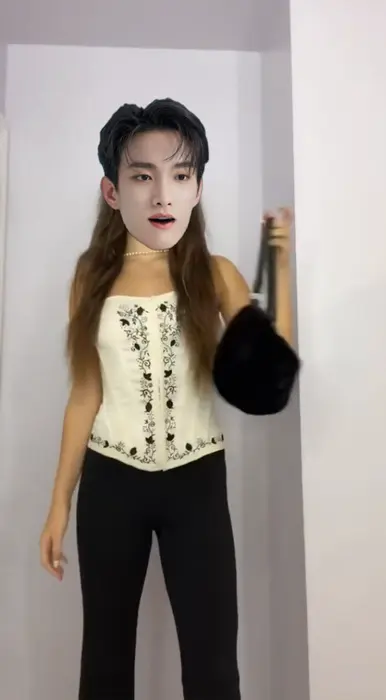 girl changes to "give this to Cavin" phrase meme | Seventeen Give us to S c o u p s | image tagged in memes | made with Piñata Farms meme generator