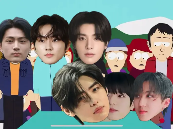 South Park - Radiohead calls kid a crybaby meme | H e e s e u n g Left in My Group | image tagged in memes | made with Piñata Farms meme generator