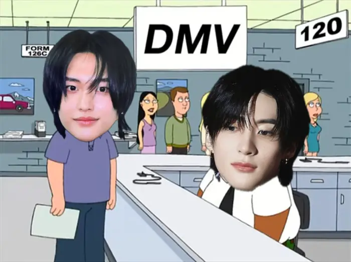Family Guy - Arguing in DMV meme | Anton Talking to Won bin #Riize #Kpop | image tagged in memes: riize, kpop | made with Piñata Farms meme generator