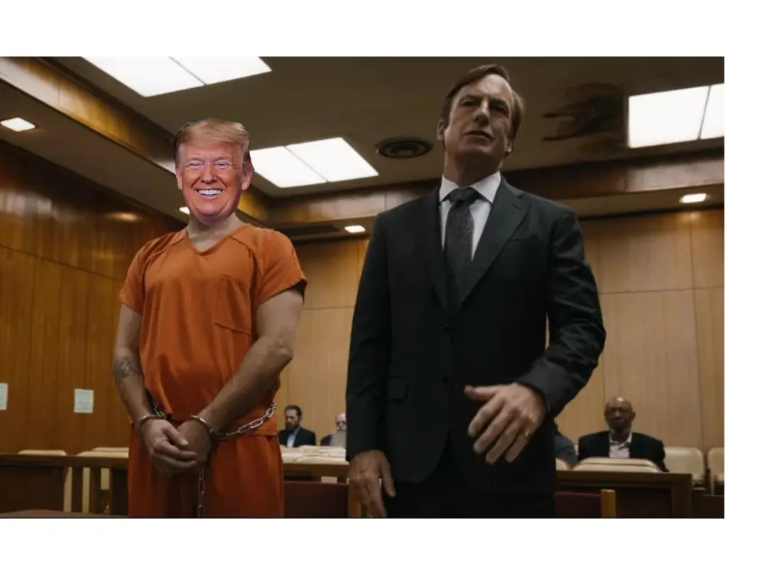 Saul Goodman In Court meme | image tagged in memes | made with Piñata Farms meme generator