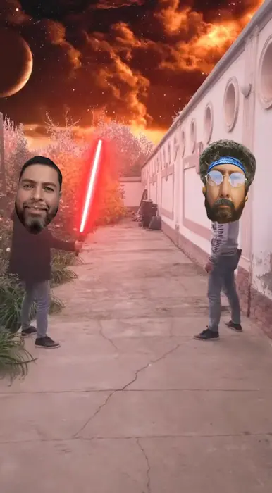 whose lightsaber is bigger meme | image tagged in memes | made with Piñata Farms meme generator