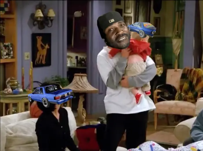 Friends - baby doesn't like Monica meme | image tagged in memes | made with Piñata Farms meme generator