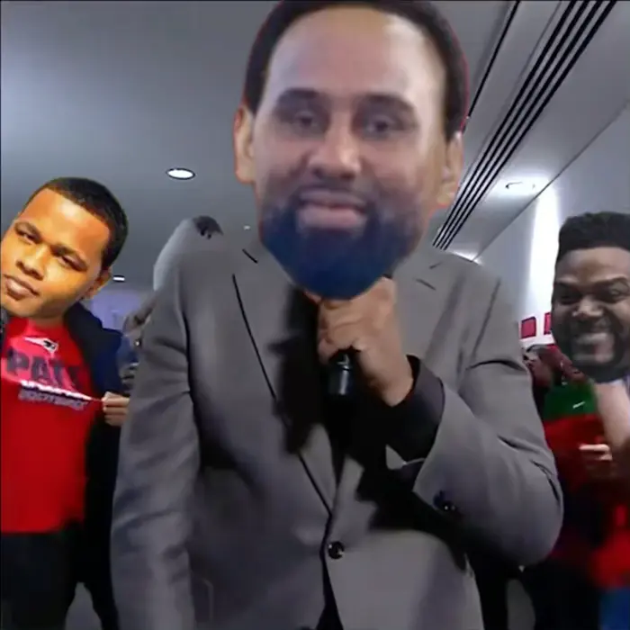 Stephen A Smith screams Holla at Your Boy meme | image tagged in memes | made with Piñata Farms meme generator