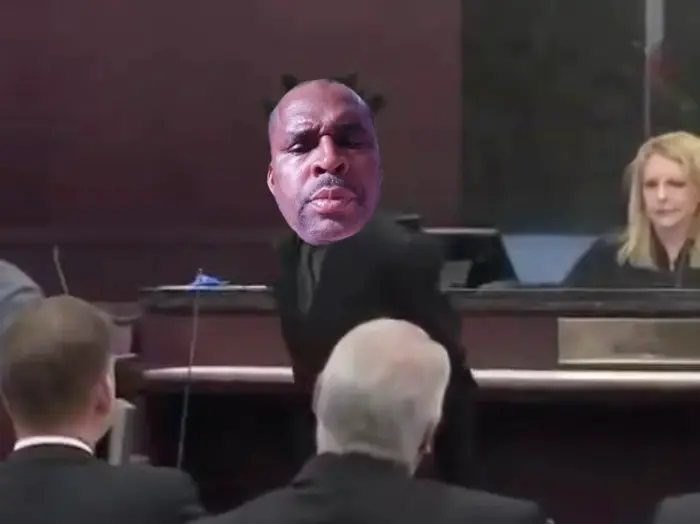 man gets pissed at the court meme | image tagged in memes | made with Piñata Farms meme generator