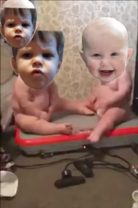 Babies on  bouncing mattress meme | Jiggles | image tagged in memes | made with Piñata Farms meme generator