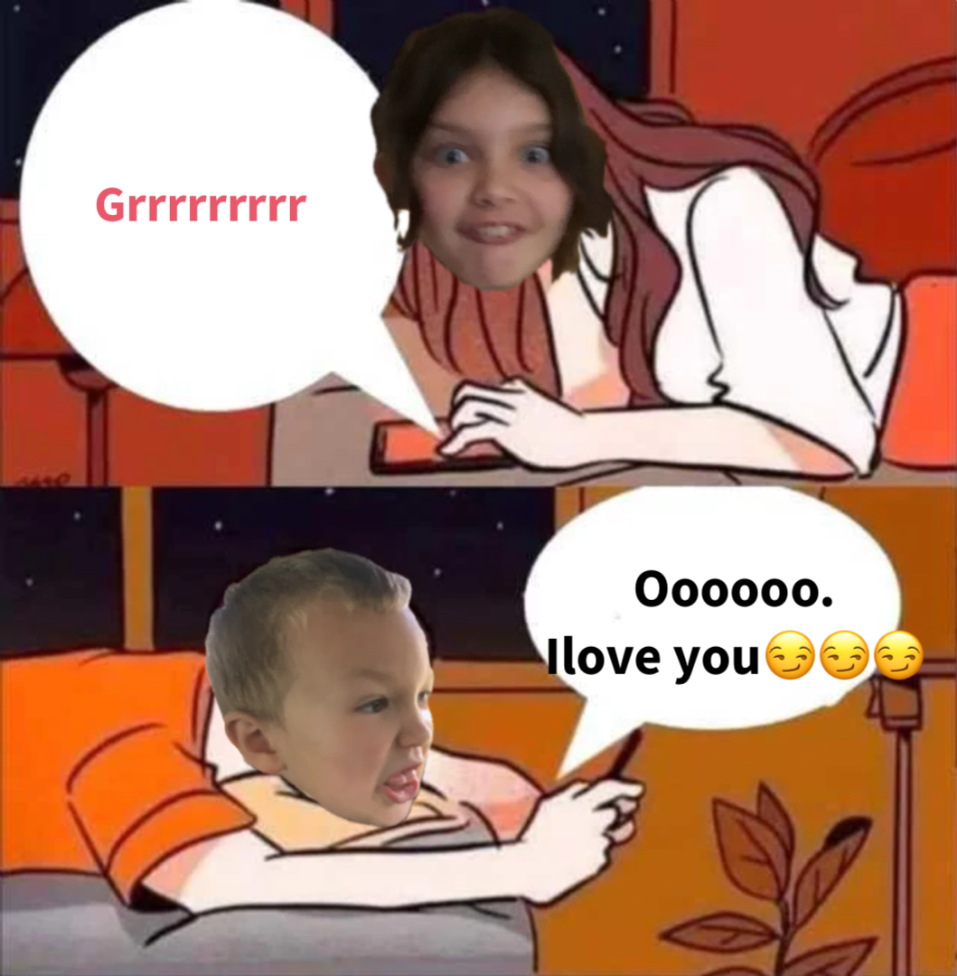 Couple chat meme | image tagged in memes | made with Piñata Farms meme generator