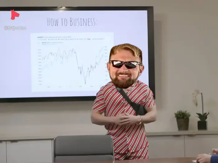 man making presentation with his photos meme | image tagged in memes | made with Piñata Farms meme generator