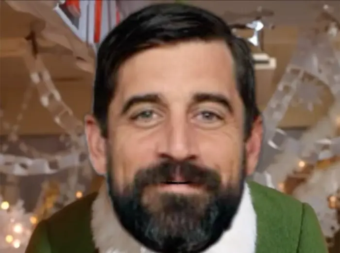 Elf - Fake Santa meme | GAMEDAY!! Merry Christmas! #GBvsMIA | image tagged in memes: gbvsmia | made with Piñata Farms meme generator