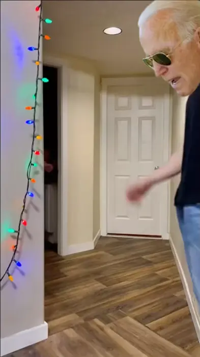 Hole in your pants meme | Trump checking to see if Biden shit his pants again. | image tagged in memes | made with Piñata Farms meme generator