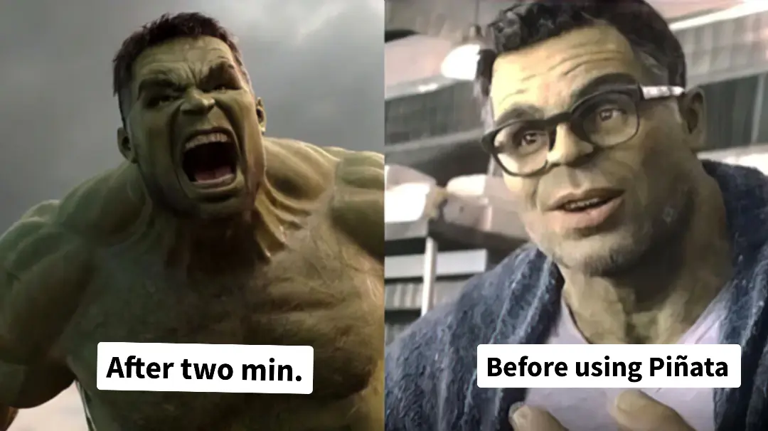 old hulk vs new hulk meme | #pinatafarms | image tagged in memes: funny, pinatafarms | made with Piñata Farms meme generator
