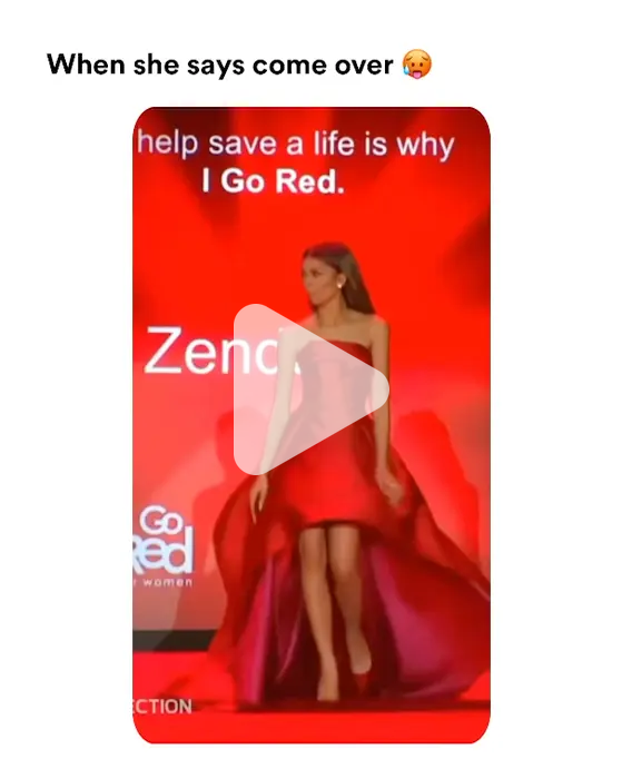 When she says come over help save a life is why Go Red. video meme Piñata Farms The best