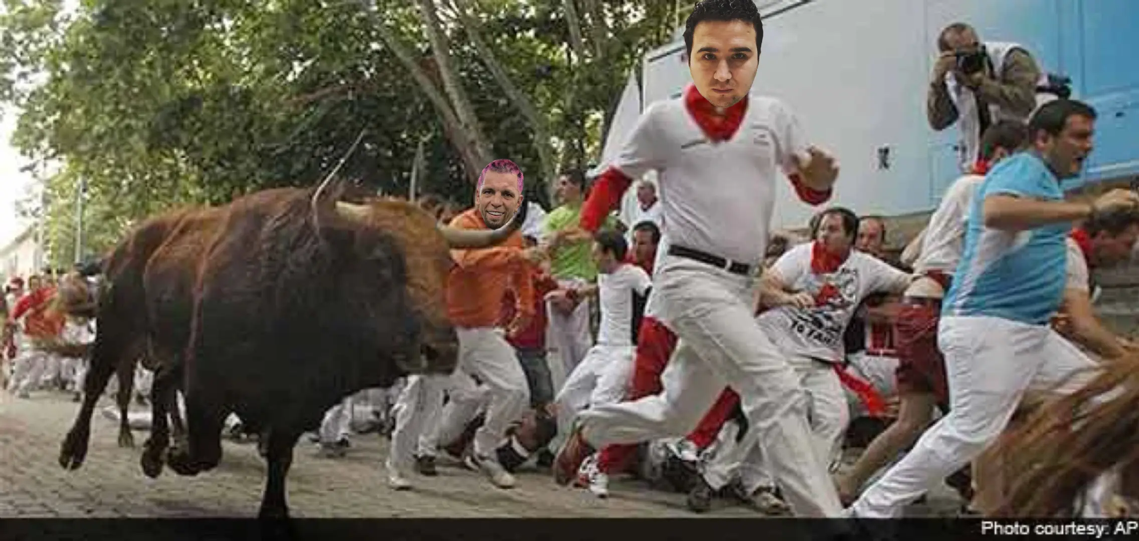 Stampede meme | image tagged in memes | made with Piñata Farms meme generator