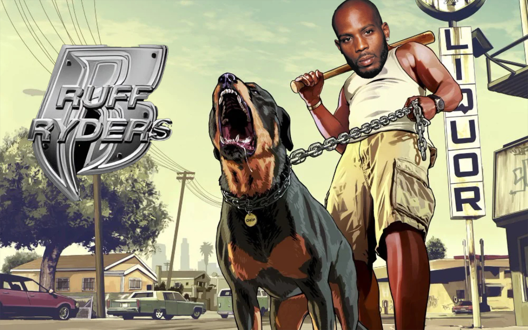 gta dog on a leash meme | image tagged in memes | made with Piñata Farms meme generator