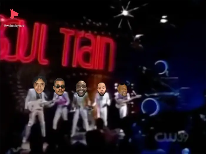 Con Funk Shun "Love's Train" on Soul Train meme | image tagged in memes | made with Piñata Farms meme generator