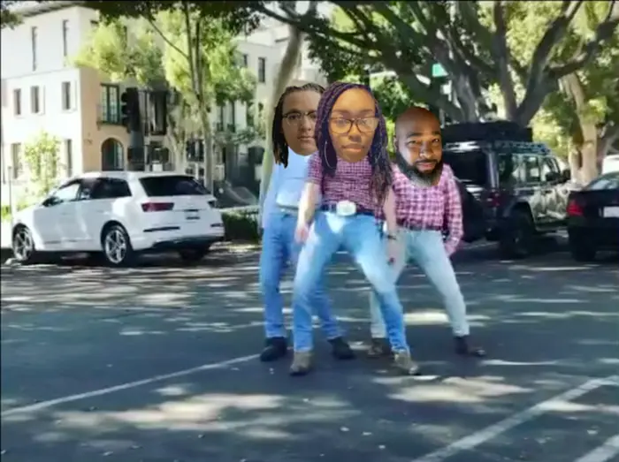 three cowboys dance to Fleetwood Mac meme | image tagged in memes | made with Piñata Farms meme generator