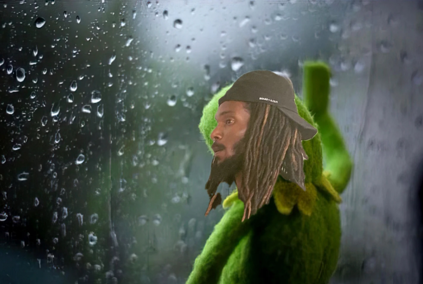 Kermit the Frog is depressed meme | image tagged in memes | made with Piñata Farms meme generator