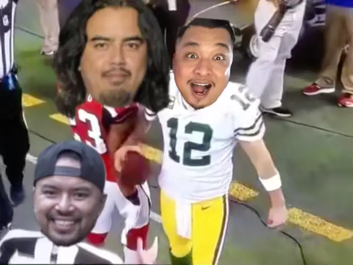 Aaron Rodgers push meme | image tagged in memes | made with Piñata Farms meme generator