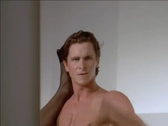 American Psycho - Prostitutes scene meme | image tagged in memes | made with Piñata Farms meme generator