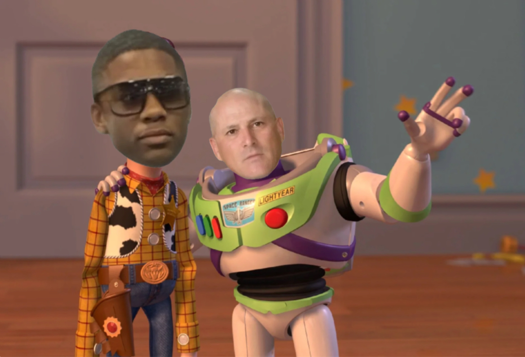 woody and buzz meme | image tagged in memes | made with Piñata Farms meme generator