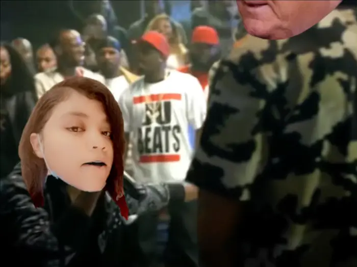 Freda Gatz vs Hakeem Rap Battle Empire meme | image tagged in memes | made with Piñata Farms meme generator