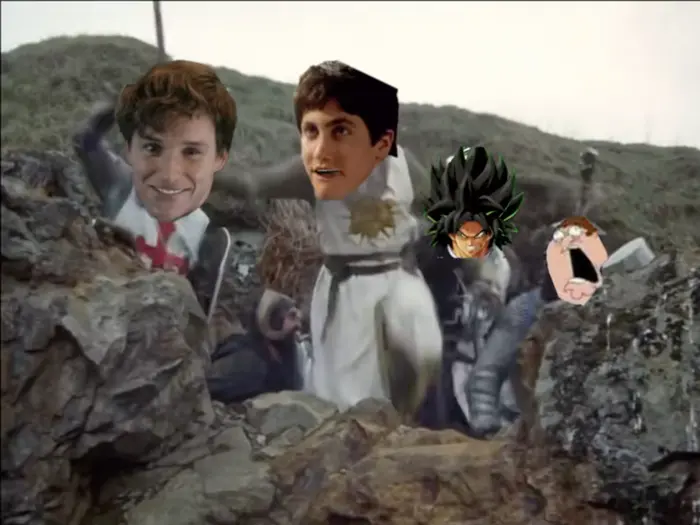 The Killer Rabbit of Caerbannog scene meme | image tagged in memes | made with Piñata Farms meme generator