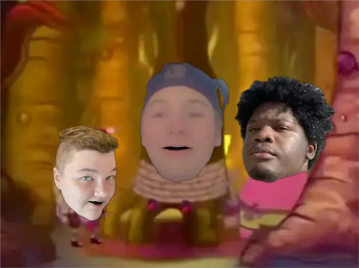 Spongebob and patrick axe mr krabs meme | image tagged in memes | made with Piñata Farms meme generator