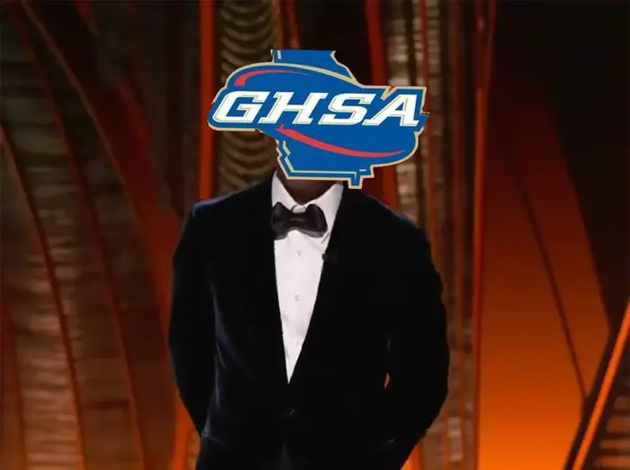Will Smith punches Chris Rock meme | Gainesville Head Coach Feel about Ghsa 🤣🤣🤣🤣🤣 | image tagged in memes | made with Piñata Farms meme generator