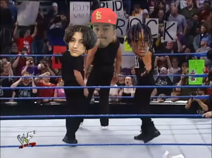 Stone Cold fights with NWO meme | Henny start over doin us🤦🏾‍♂️ | image tagged in memes | made with Piñata Farms meme generator