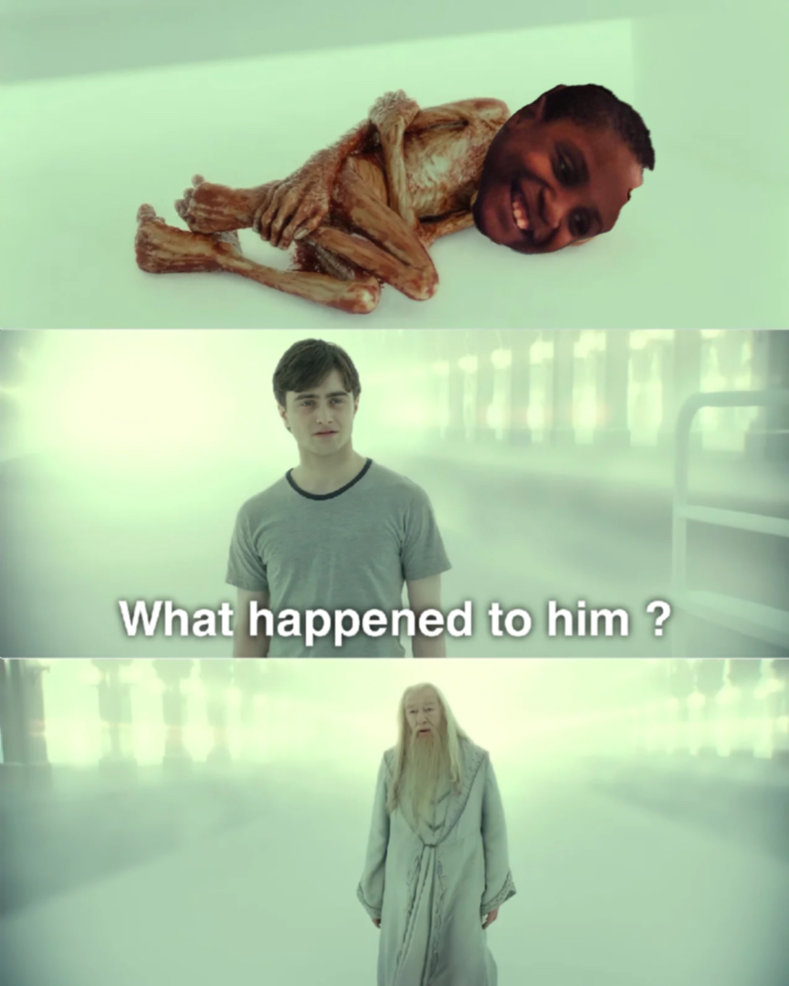 what happened to him? meme | image tagged in memes | made with Piñata Farms meme generator