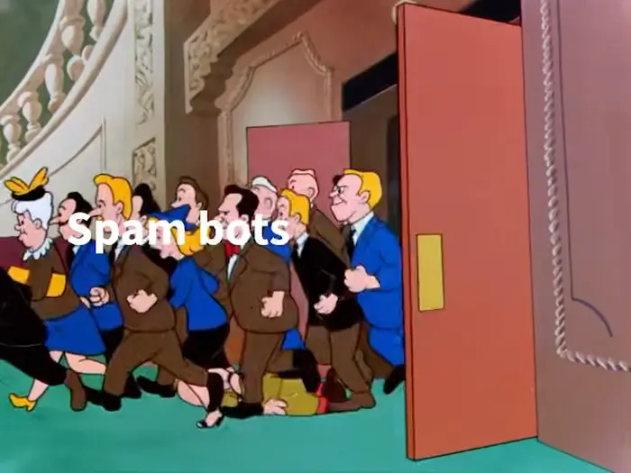 Theatre crowd trample Elmer Fudd meme | image tagged in memes | made with Piñata Farms meme generator