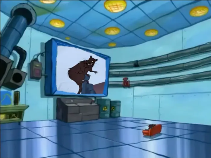 Plankton watching TV meme | RAT TV | image tagged in memes | made with Piñata Farms meme generator